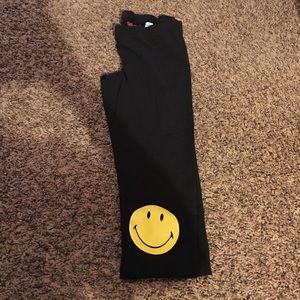 H&M smiley face leggings