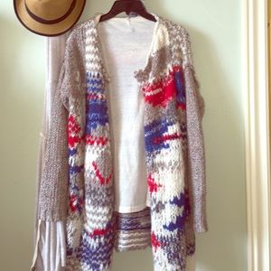 Free People Knit Oversize Sweater