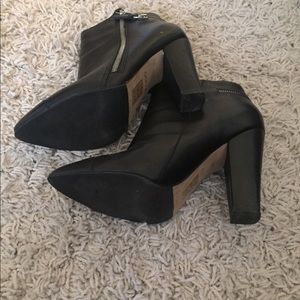 Black Leather bootie