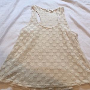 🔵Cream Polkadot Tank Top