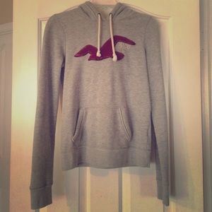 Hollister Co. Grey Hoodie - UPDATED/RE-STITCHED