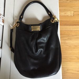 Marc by Marc Jacobs black leather hobo bag