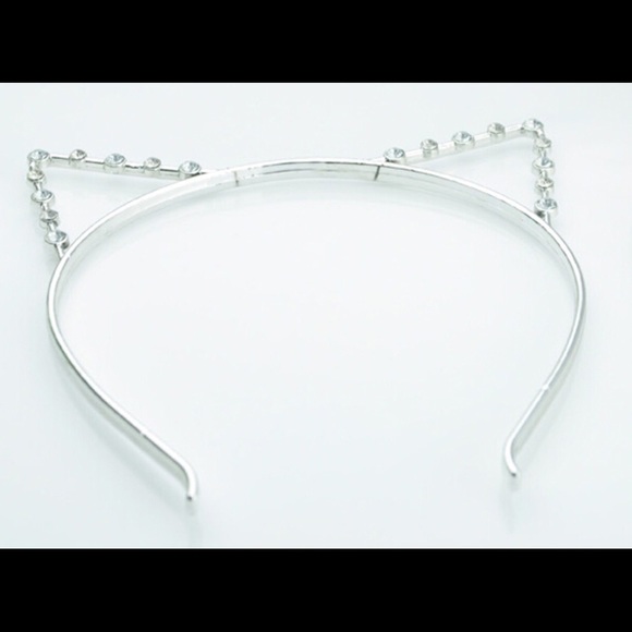 Rhinestone cat ears headband - Picture 2 of 3