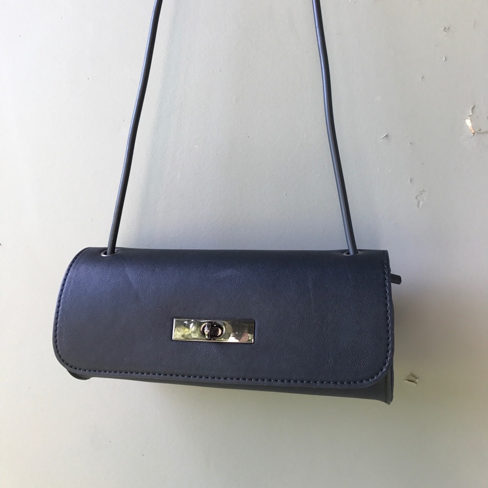 Statement Style tube Handbag bag w rubber handles - Picture 5 of 8