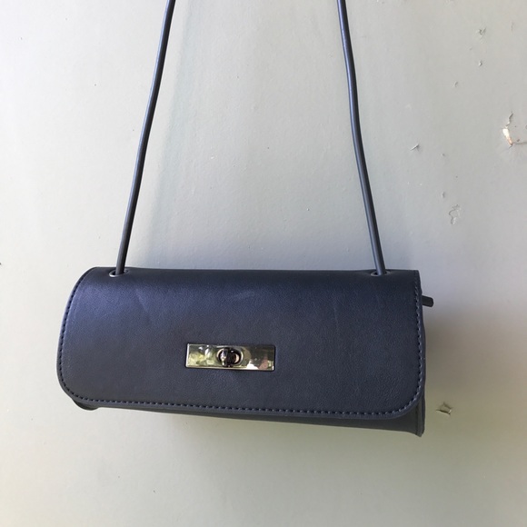 Statement Style tube Handbag bag w rubber handles - Picture 5 of 8