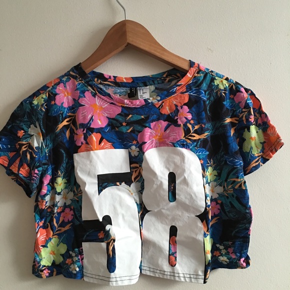 Tropical boxy tee #58