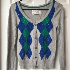 Gray argyle Aeropostale sweater