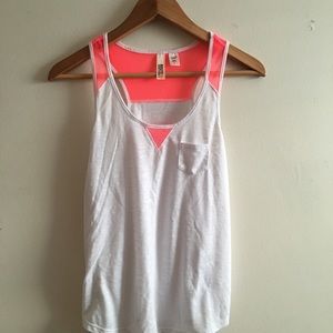 White & Pink tank