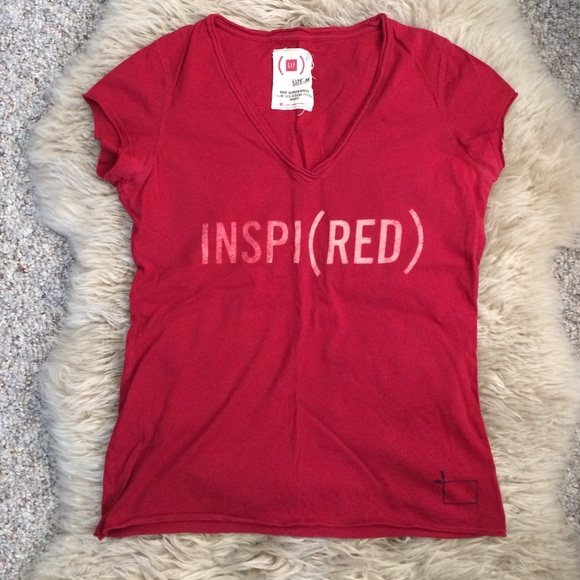 INSPI(RED) V-Neck Tee from Gap