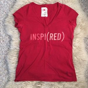 INSPI(RED) V-Neck Tee from Gap