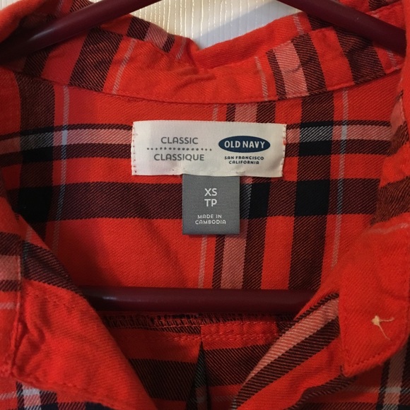 Orange and Navy Flannel - Picture 2 of 2