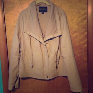 Forever 21 Tan Motorcycle Jacket 3X