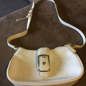 Coach white purse