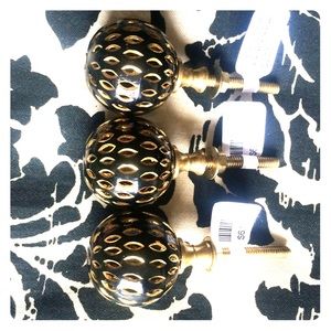 NWT Gold & Black Anthropologie Decorative Knobs