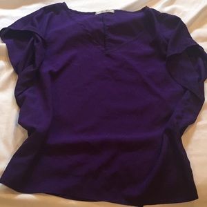 🔵Royal Purple Chiffon Blouse