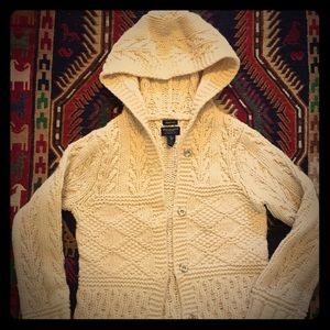 American Eagle Lambswool Hoodie Sweater