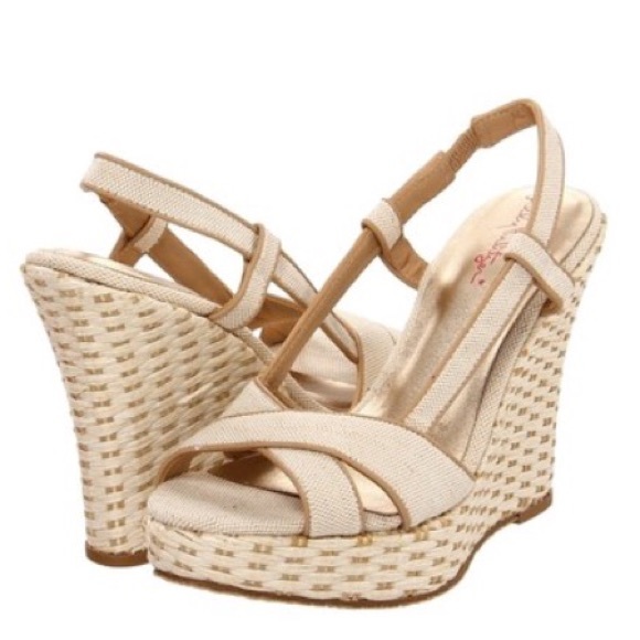 Lilly Pulitzer Canvas Wedges