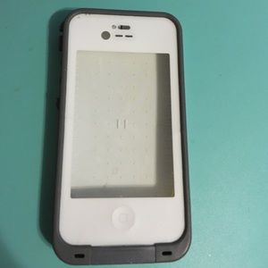 Grey and white iPhone 4/4s case
