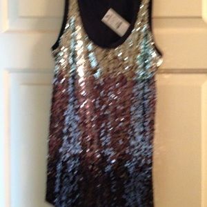 Express Sequin ombré tank
