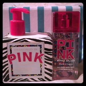 PINK body lotion and body mist