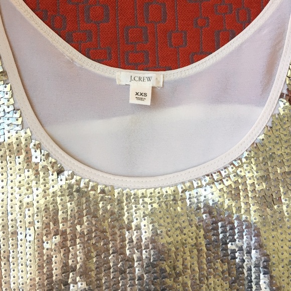 J. Crew gold sequin tank top NWOT - Picture 4 of 4