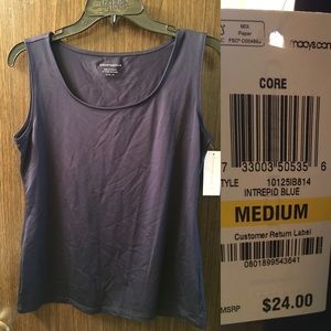 Dark blue tank top