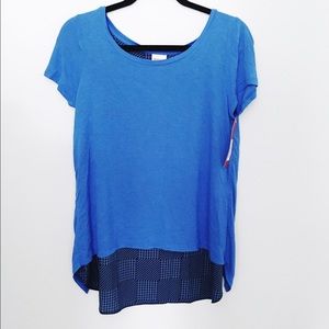 🌻NWT Merona Split Back Tee