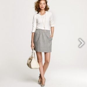J. Crew factory grey wool skirt