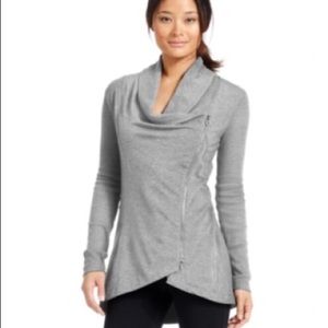 calvin klein asymmetrical zip-front jacket