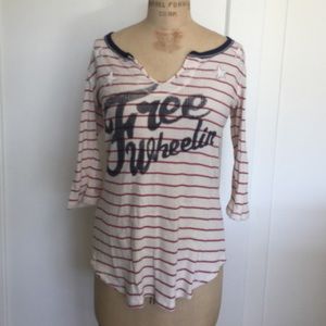 Free People "Free Wheelin" shirt