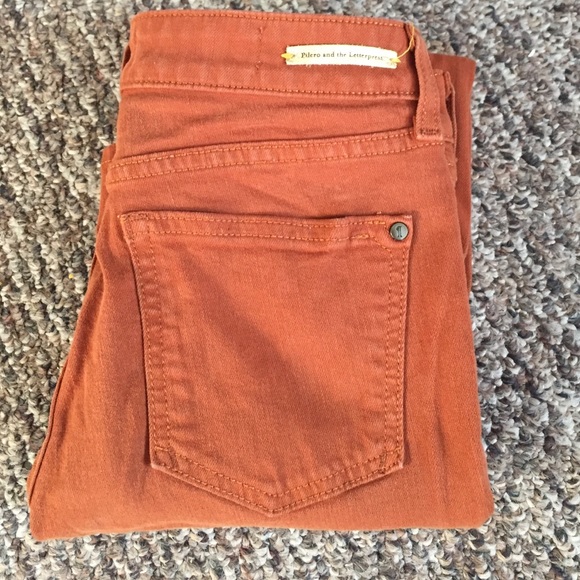 Anthropologie pilcro orange jeans
