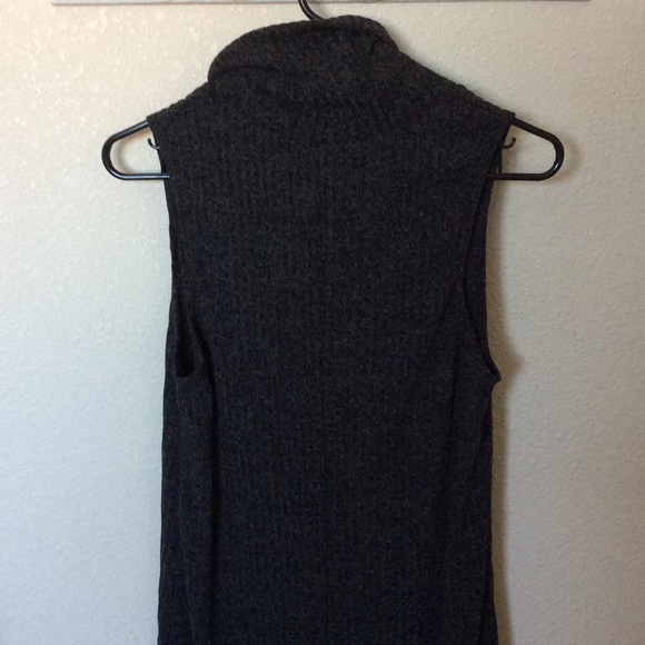 NWT slouchy turtleneck shift dress in charcoal - Picture 4 of 4