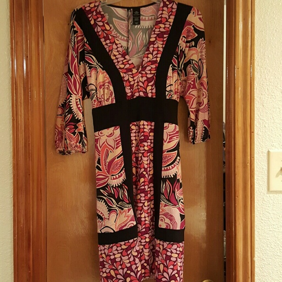 Pink and Black Dress