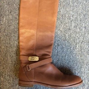 Coach Tall Camel Boots Size 7