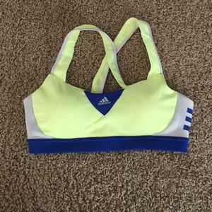 Brand new, worn once Adidas sports bra.