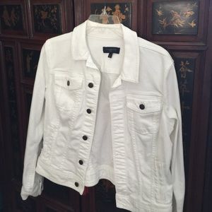White jean jacket