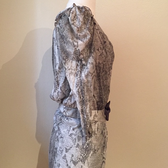 NWOT Zara grey snake skin dress - Picture 3 of 4