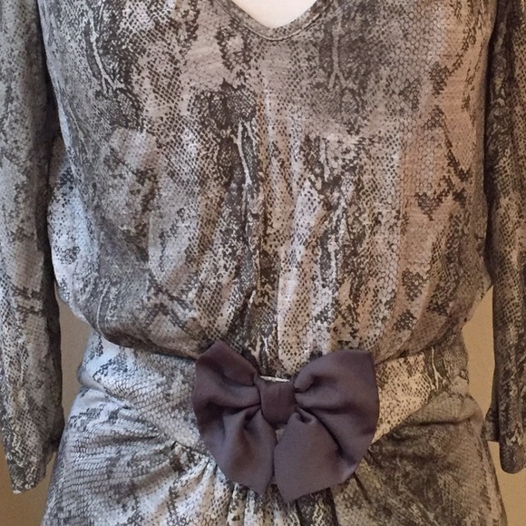 NWOT Zara grey snake skin dress - Picture 2 of 4