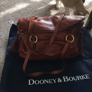 D&B brown leather tote