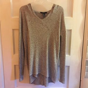 Hooded long sleeve sweater