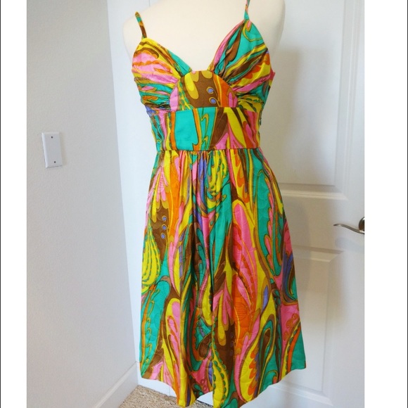 MILLY WILD PAISLEY DRESS - MULTI