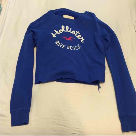 Cropped Hollister crewneck sweater