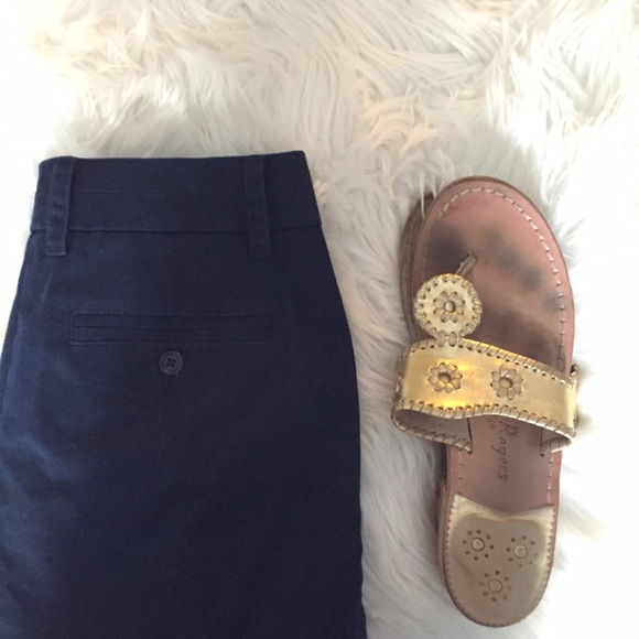 J. Crew Navy 5" Chino Shorts