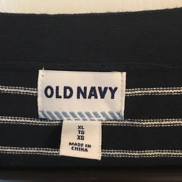 Navy and White stripe sweater - Picture 2 of 2