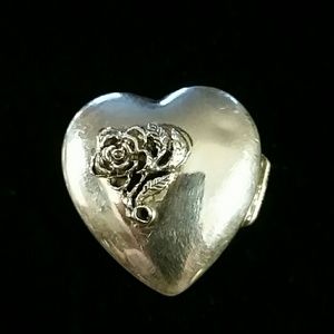 Sterling silver pill box.