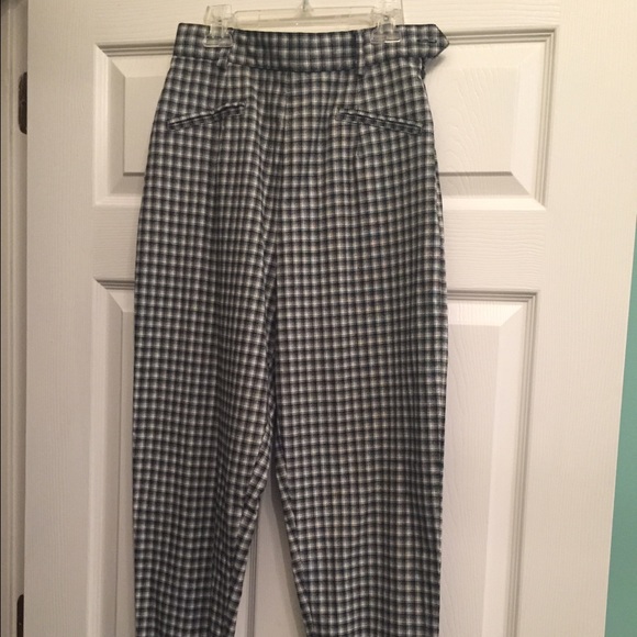 Express high waisted checkered pants