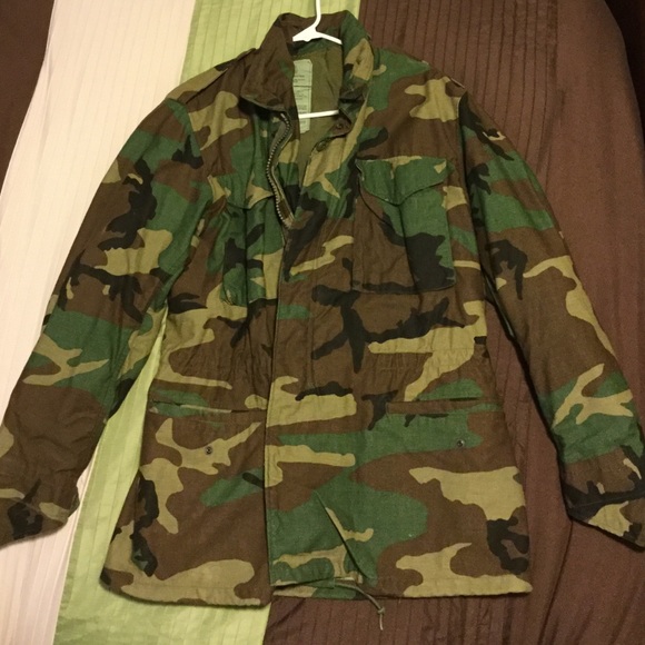 Camouflage Camo Jacket Coat with Waist Drawstrings