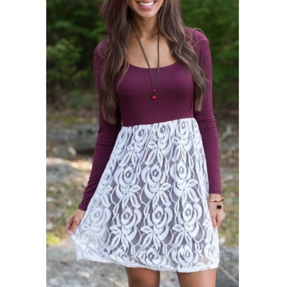 NWT Purple Lace Dress