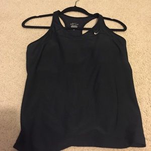 Nike dry fit tank with built in bra