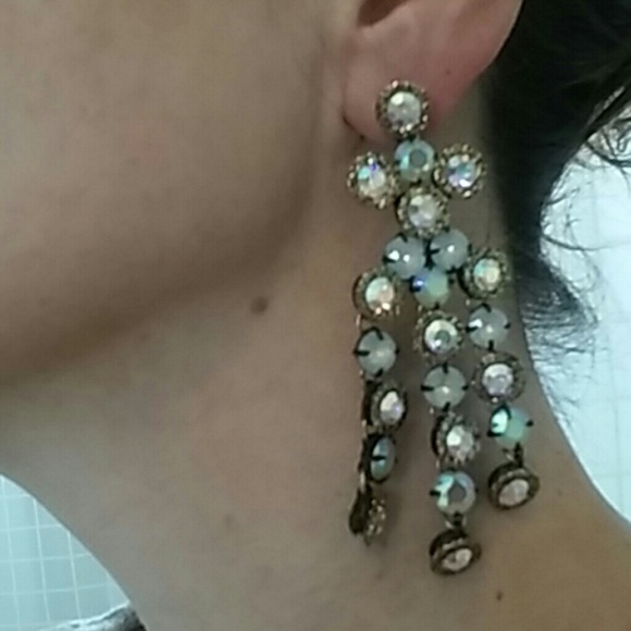 J. Crew cascade crystal earrings